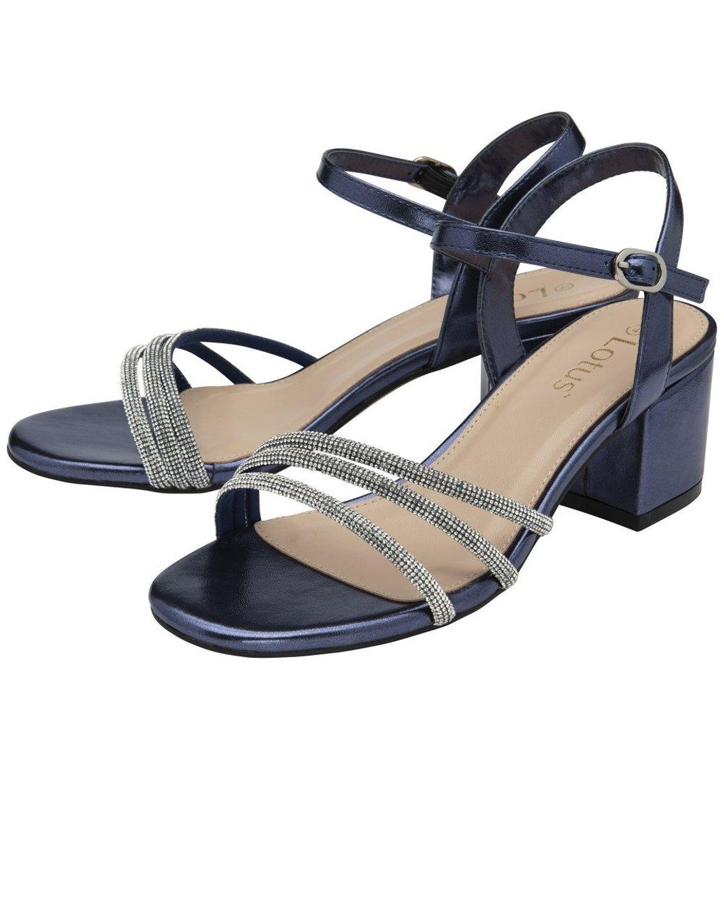 Lotus Blue Lia Heeled Sandals