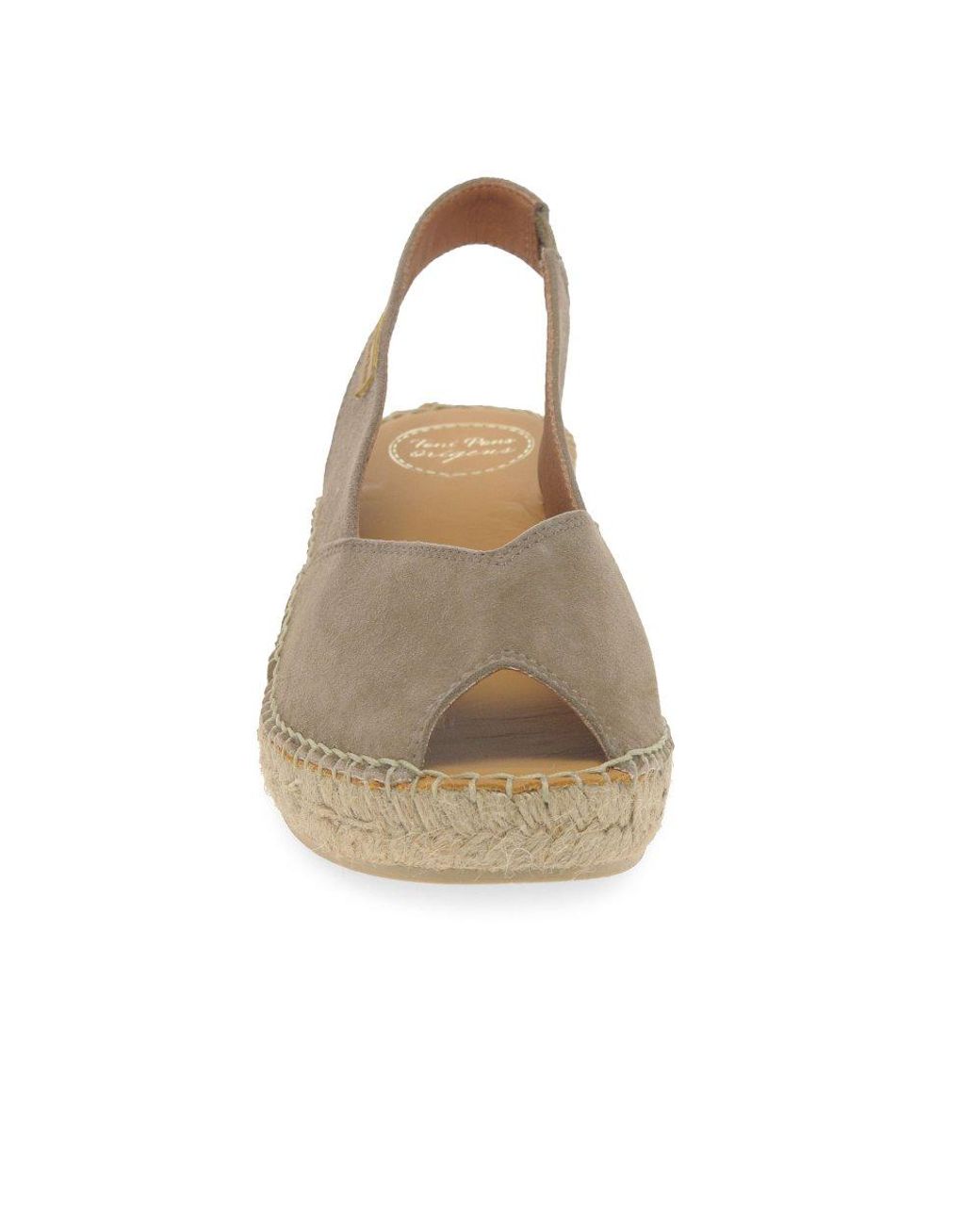 Toni Pons Gray Bernia Wedge Heel Espadrille Sandals