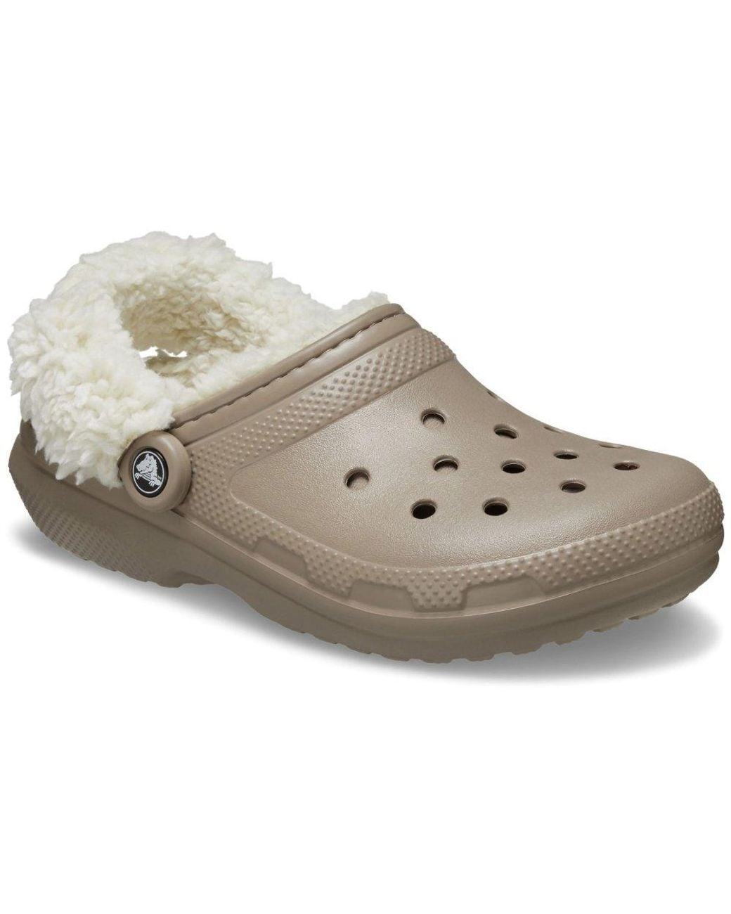 CROCSTM Gray Classic Fleece Lined Clogs for men