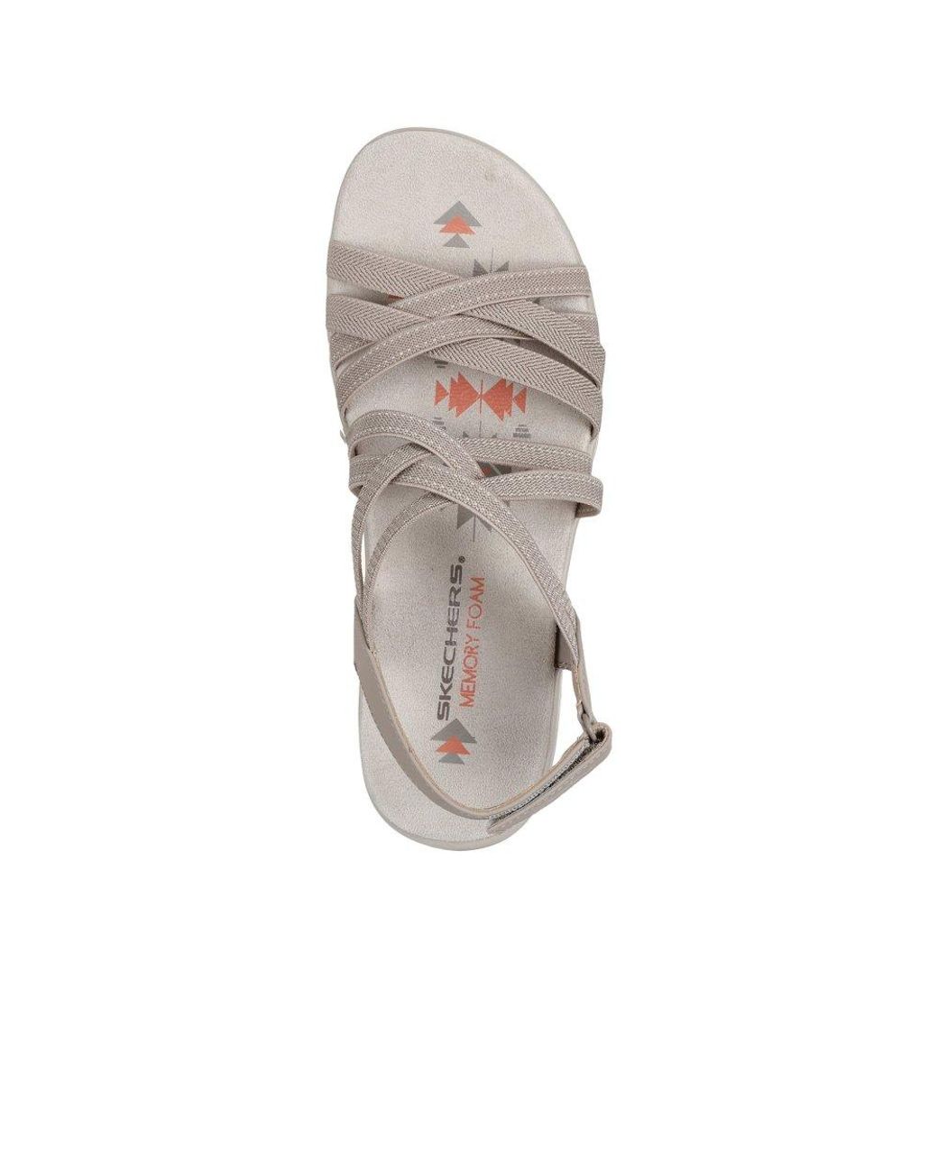 Skechers Gray Reggae Slim Summer Getaway Sandals
