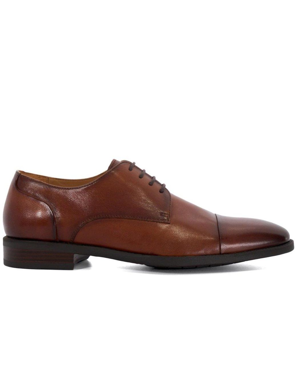 Dune Brown Suffix Classic Oxford Shoes for men