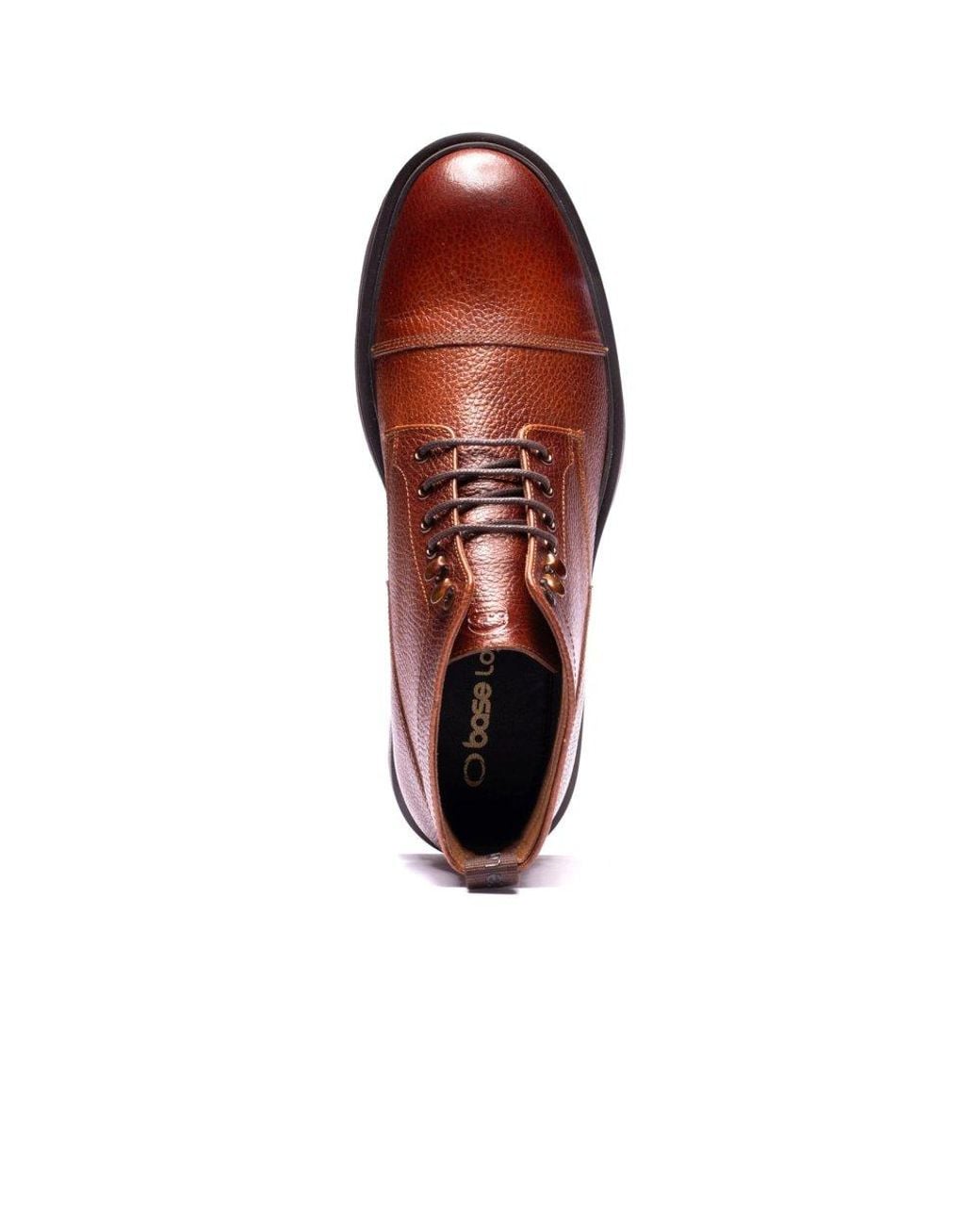 Base London Brown Mercer Toe Cap Boots for men