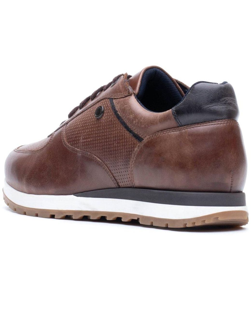Base London Brown Lancaster Trainers for men