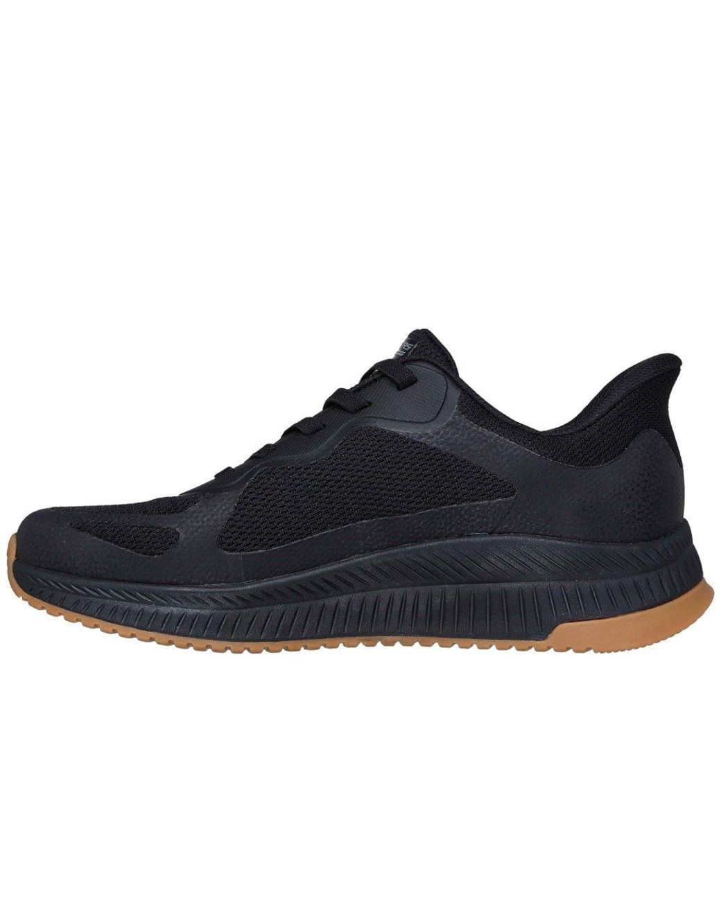 Skechers Blue Bobs Sport Squad Chaos 4 Charcoal Standard Trainers for men