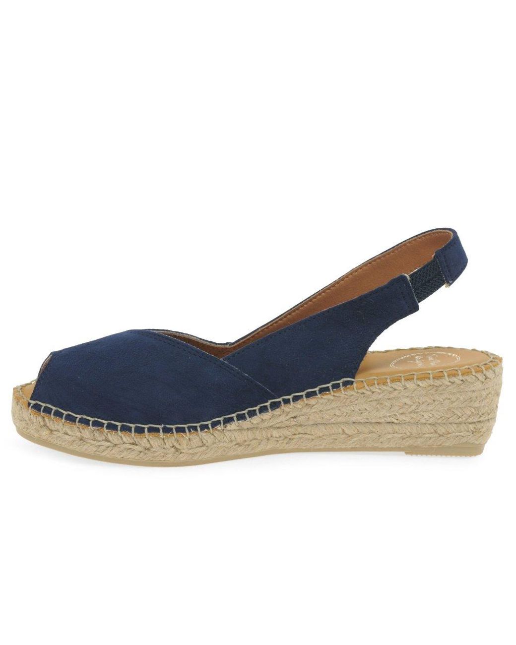 Toni Pons Blue Bernia Wedge Heel Espadrille Sandals