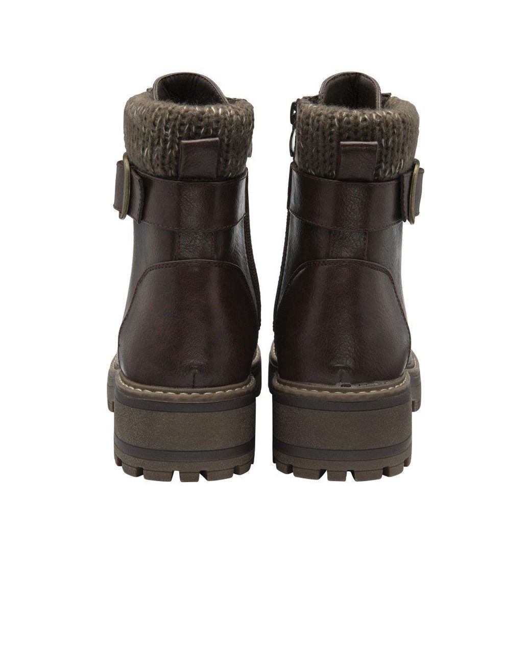 Lotus Brown Gretal Ankle Boots