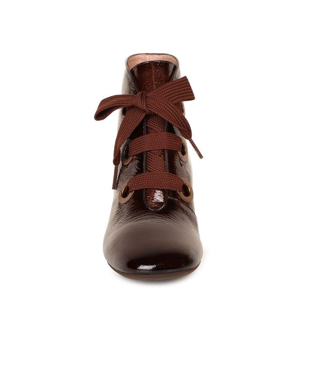 Hispanitas Brown Varsovia Lace Ankle Boots