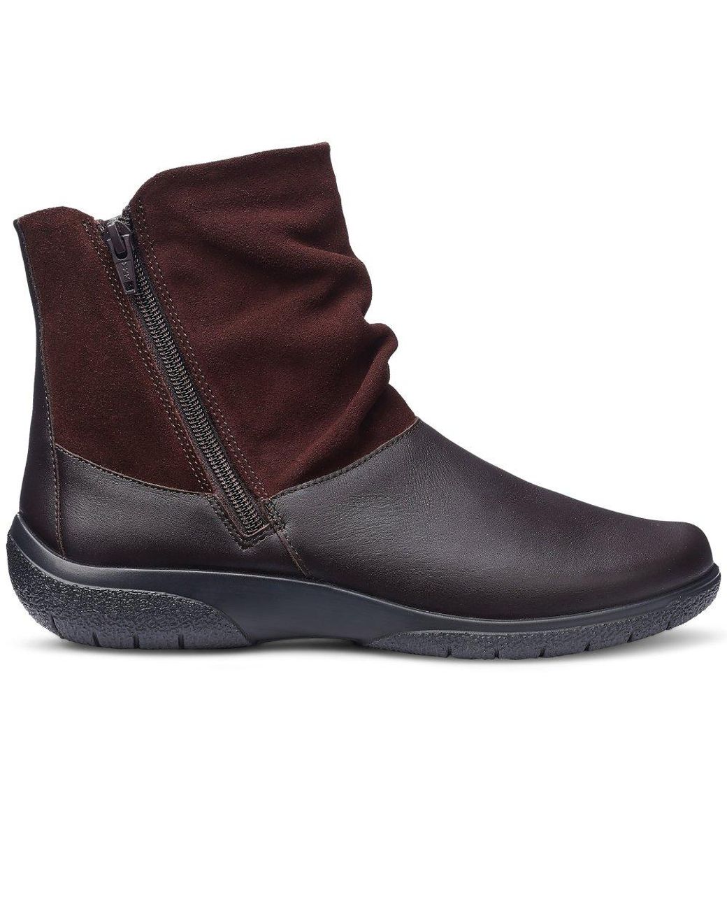 Hotter Gray Whisper Ankle Boots