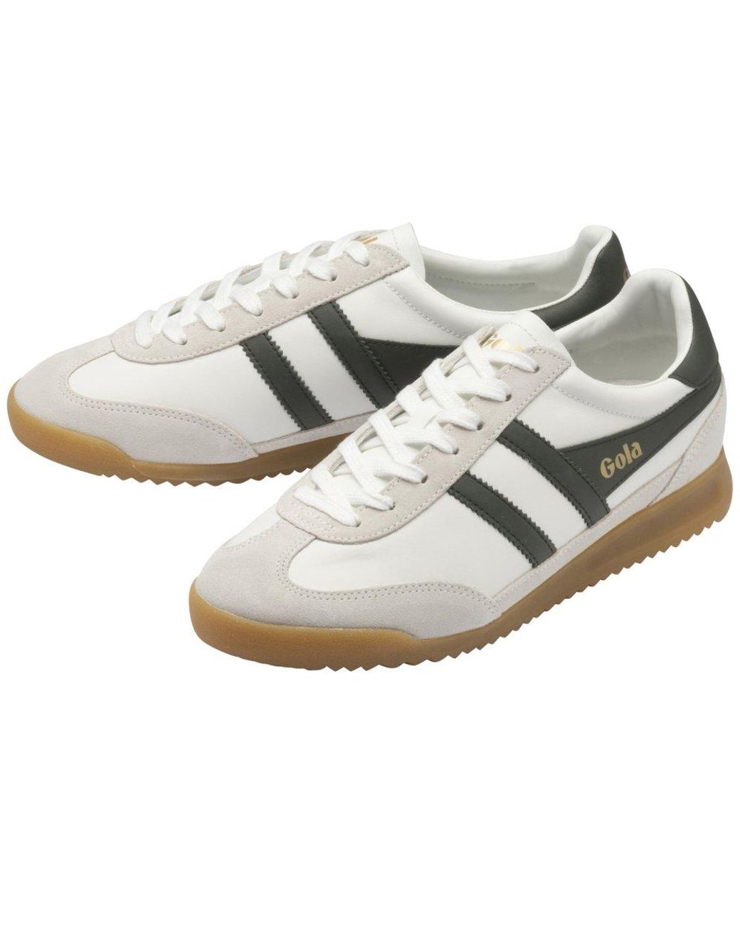 Gola White Tornado Leather Trainers for men