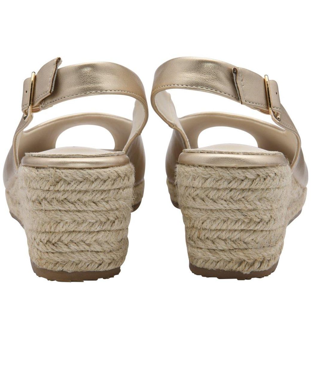 Lotus Metallic Gabriella Wedge Sandals