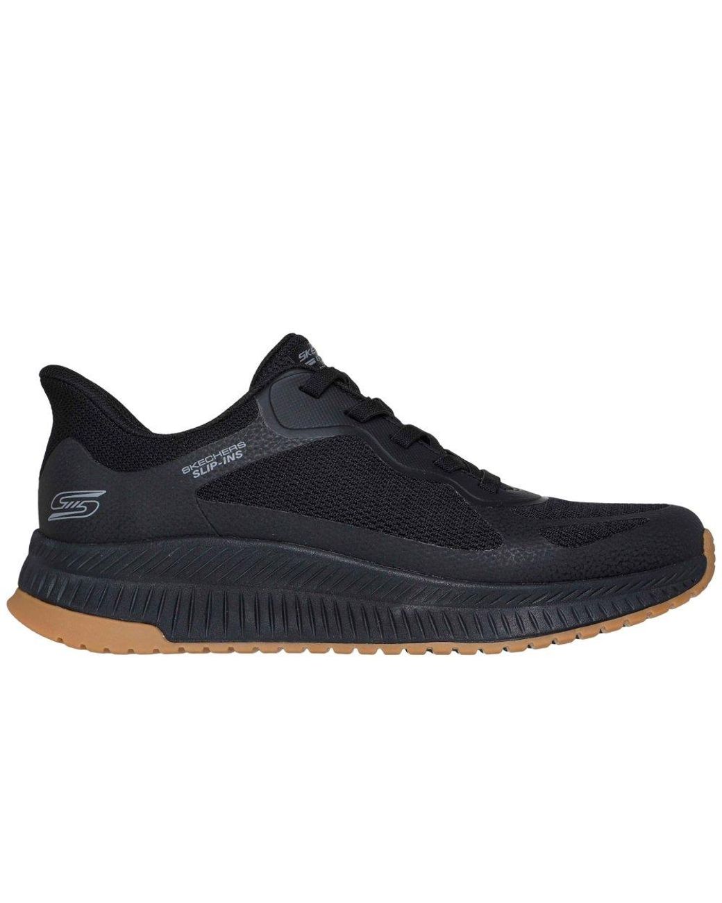 Skechers Blue Bobs Sport Squad Chaos 4 Charcoal Standard Trainers for men