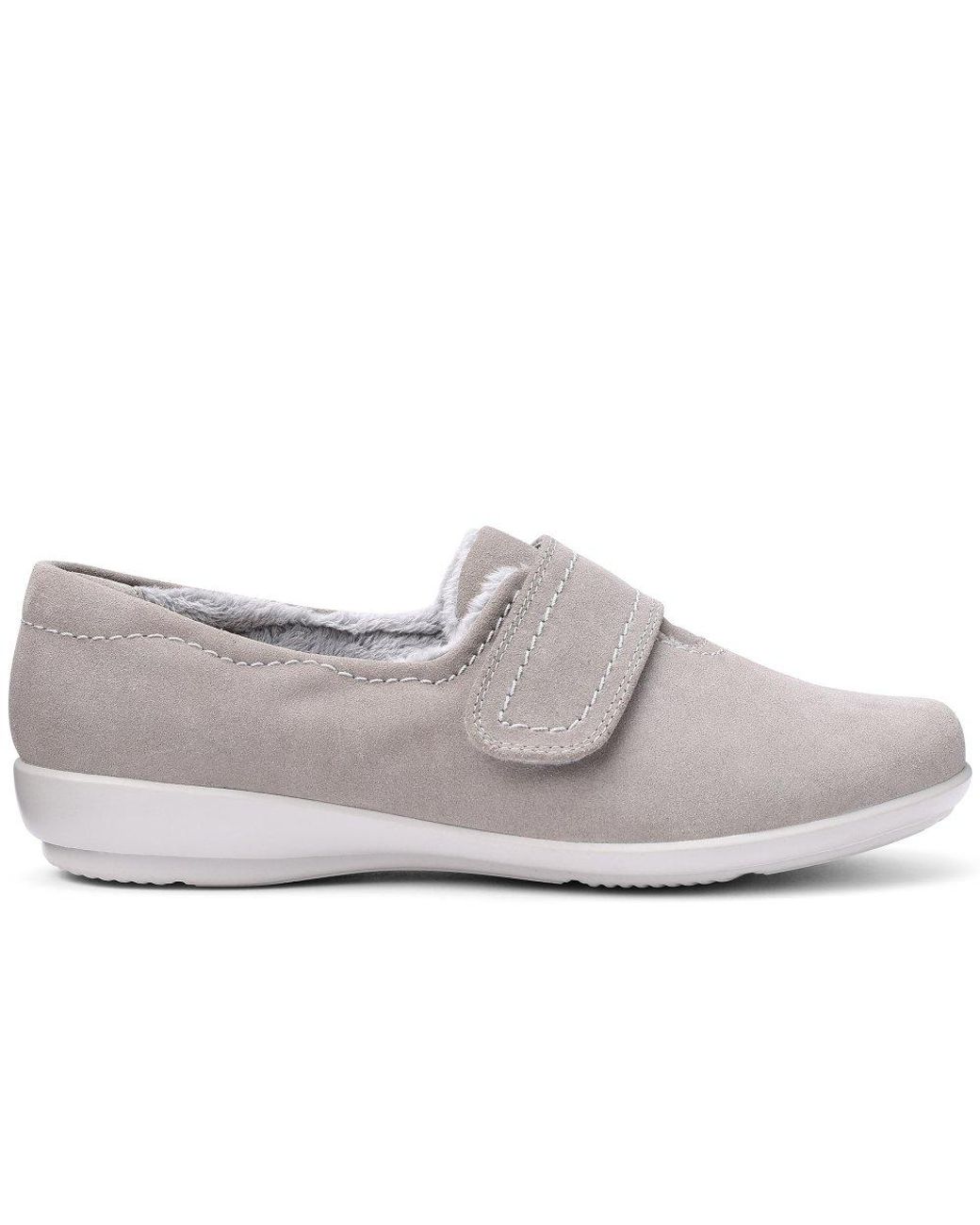 Hotter Gray Toasty Full Slipper