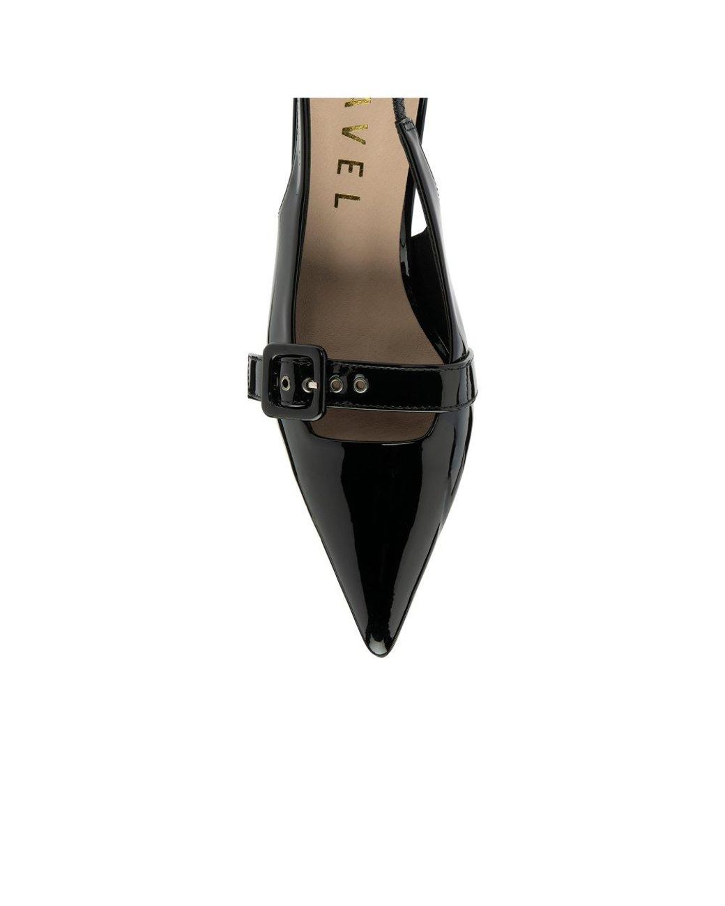Ravel Black Dalry Slingback Court Shoes