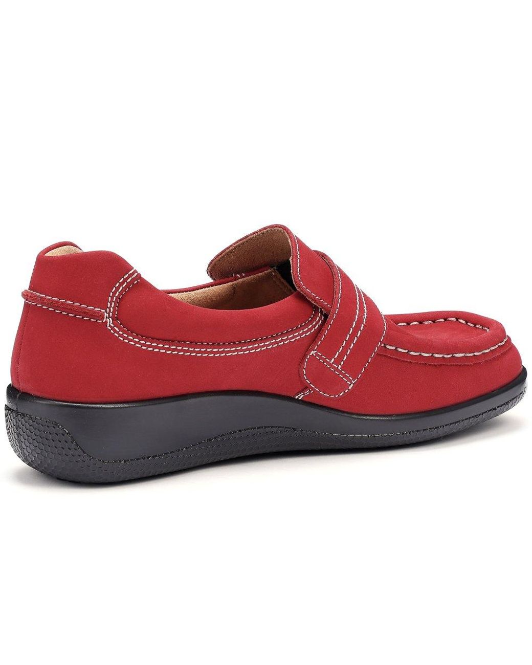 Hotter Red Wendy Ii Wide Fit Loafers