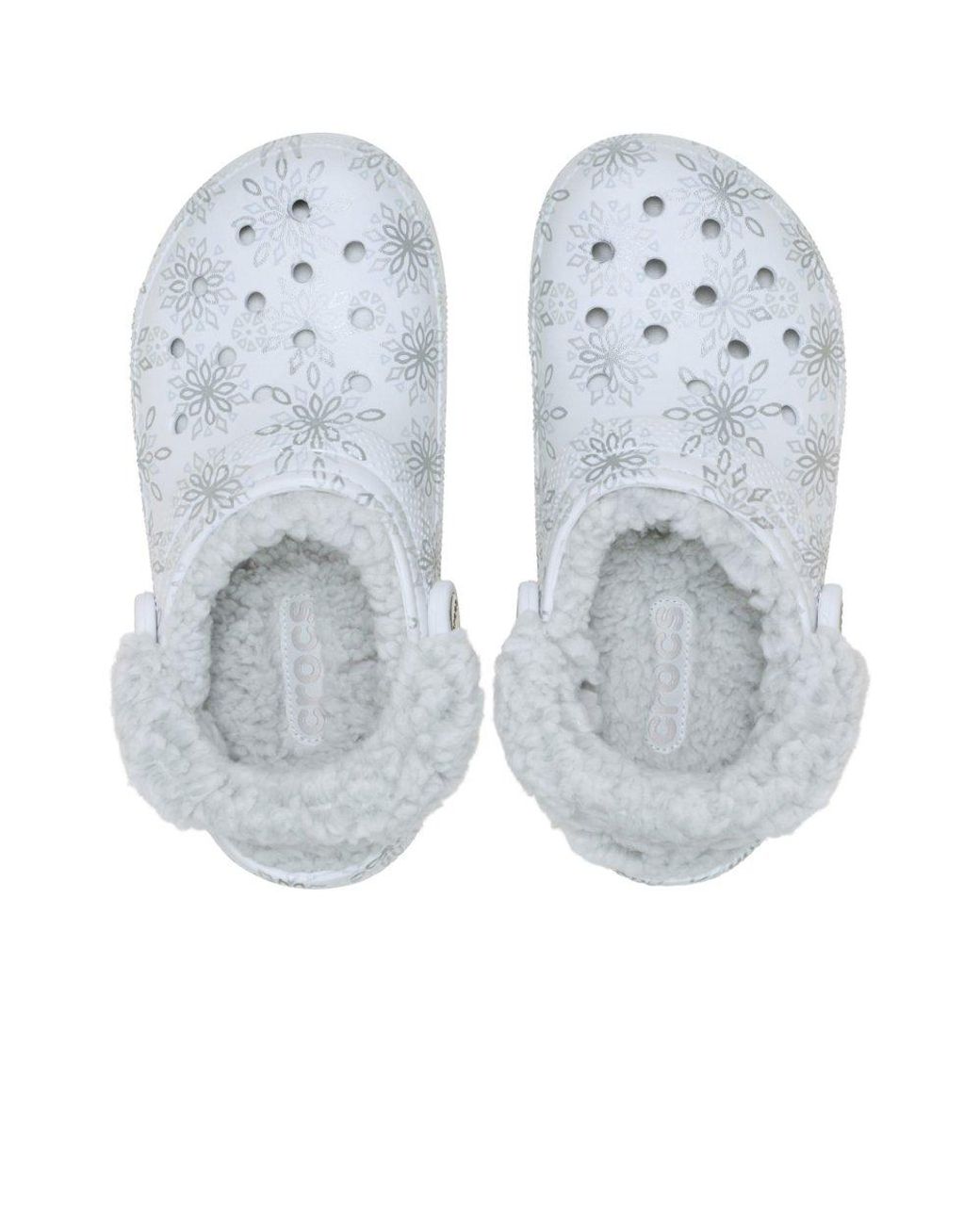 CROCSTM Blue Classic Fleece Lined Clogs
