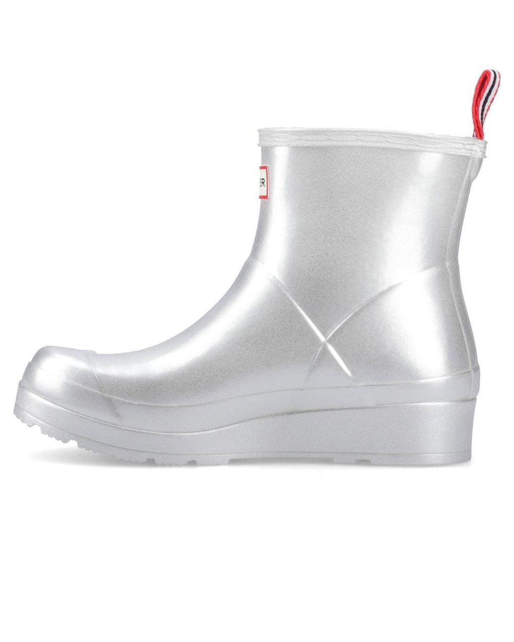 Hunter White Play Short Wellingtons