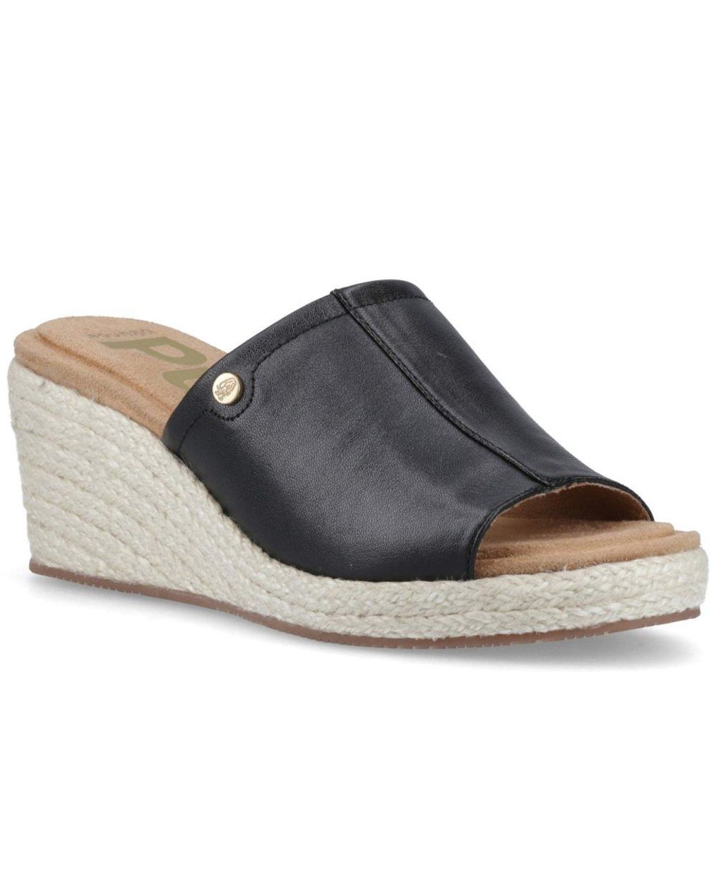 Hush Puppies Blue Willow Rattan Sandals