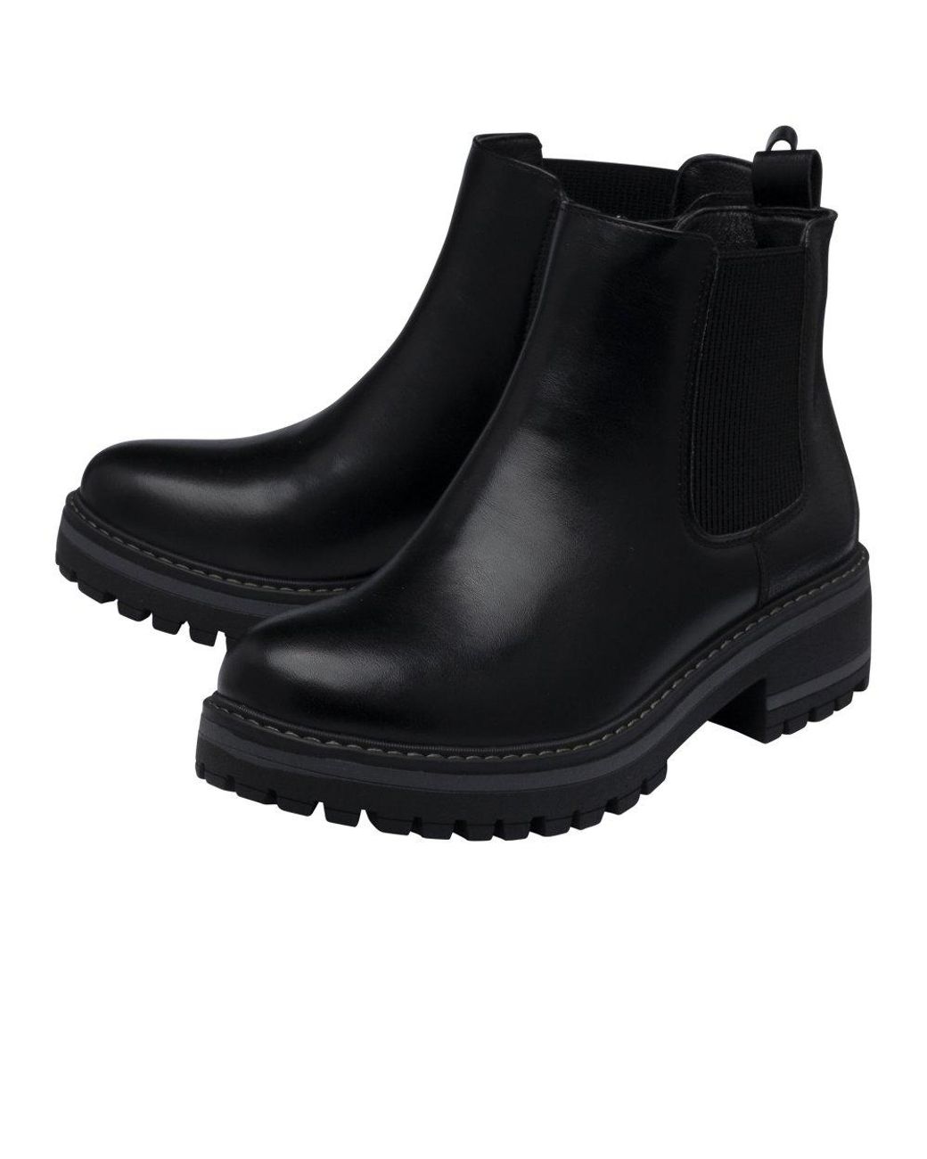 Lotus Black Prescott Ankle Boots