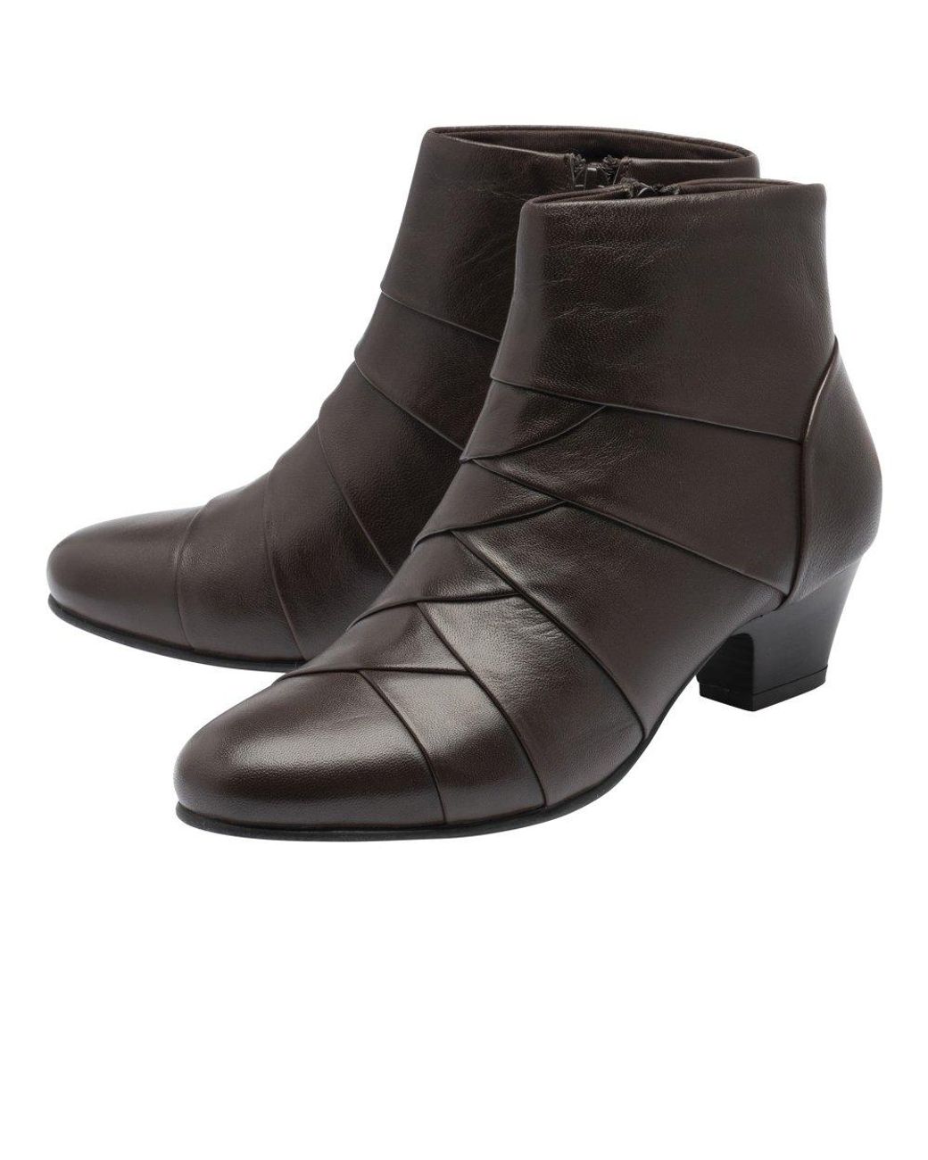 Lotus Black Tara Ankle Boots