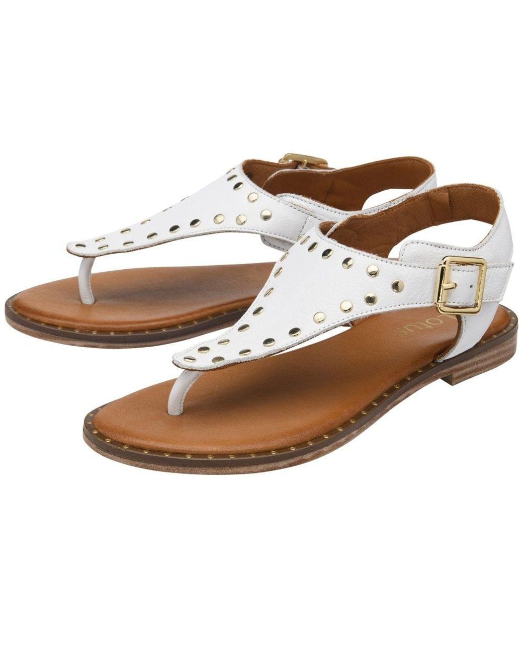 Lotus Metallic Juanita Toe Post Sandals