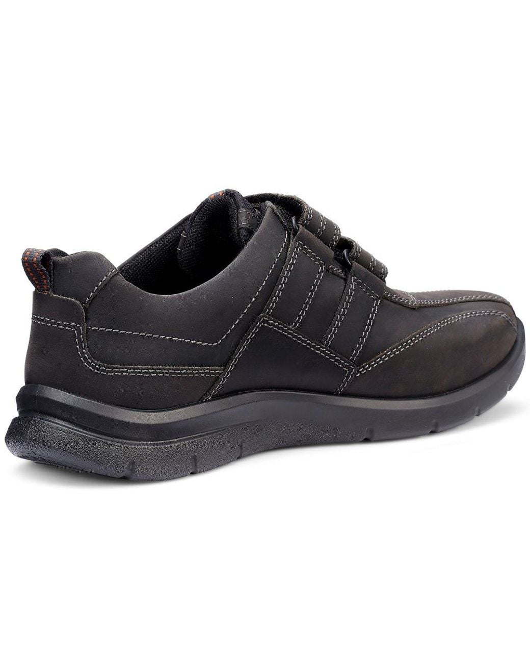 Hotter Black Energise Riptape Casual Shoe for men