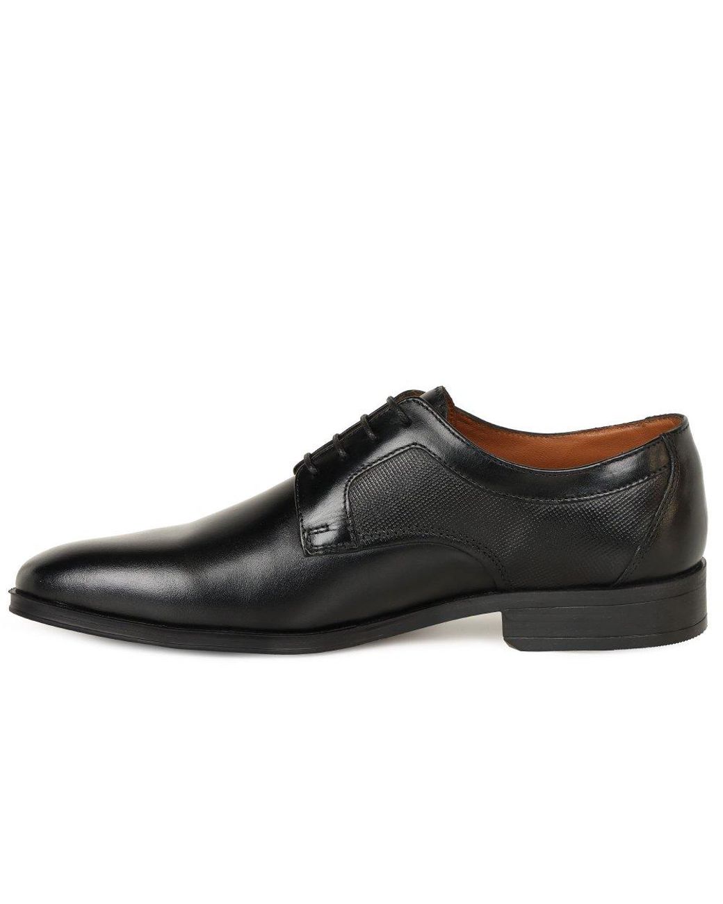 Base London Black Dome Classic Leather Shoes for men