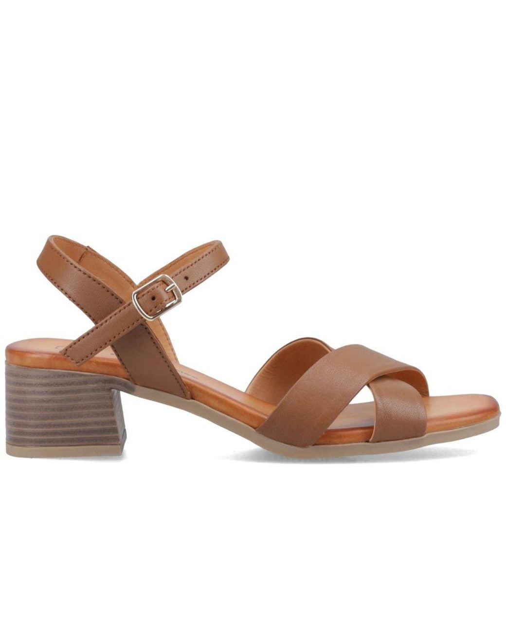 Hush Puppies Brown Regina Heeled Sandals