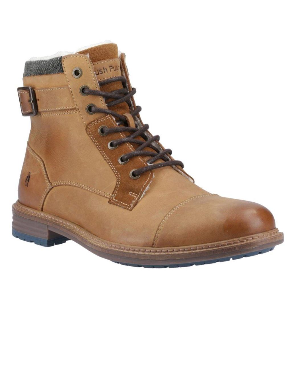 Hush Puppies Brown Jordan Buckle Boots for men