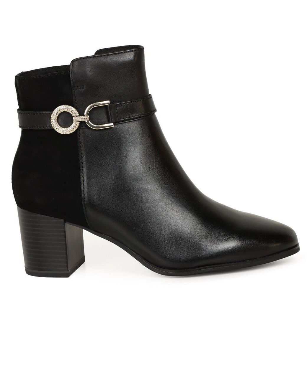 Caprice Black Faith Ankle Boots
