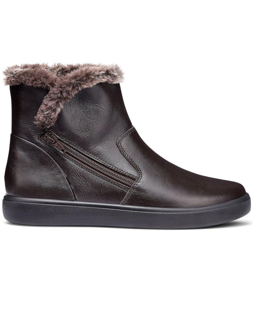 Hotter Black Manor Ankle Boots