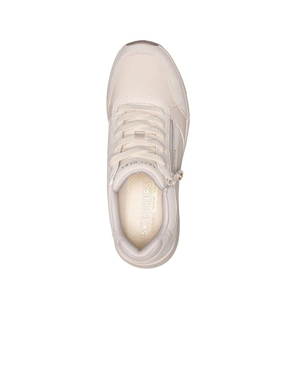 Skechers White Billion Flex Luxe Up Trainers