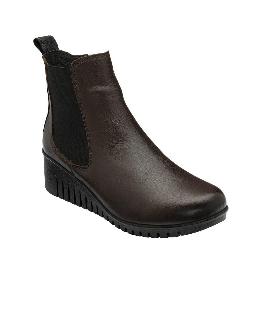 Lotus Black Dresden Chelsea Boots