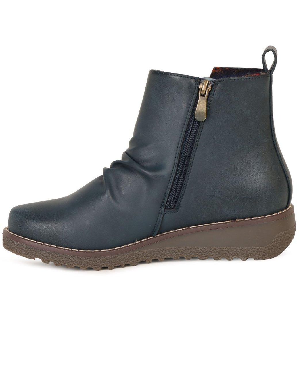 Heavenly Feet Blue Murray Ankle Boots