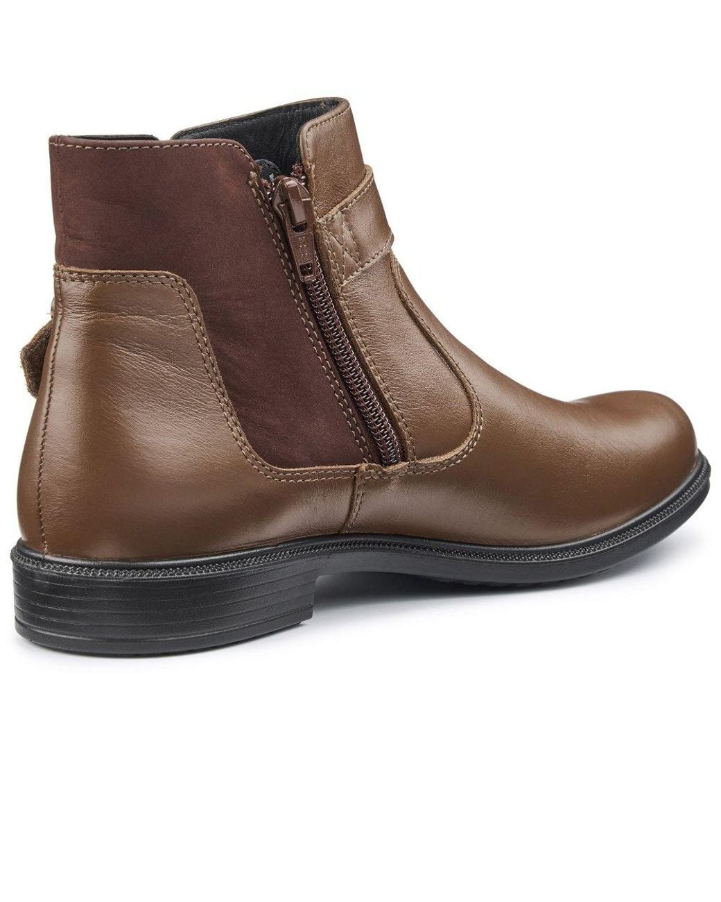 Hotter Brown Kingston Wide Fit Ankle Boots