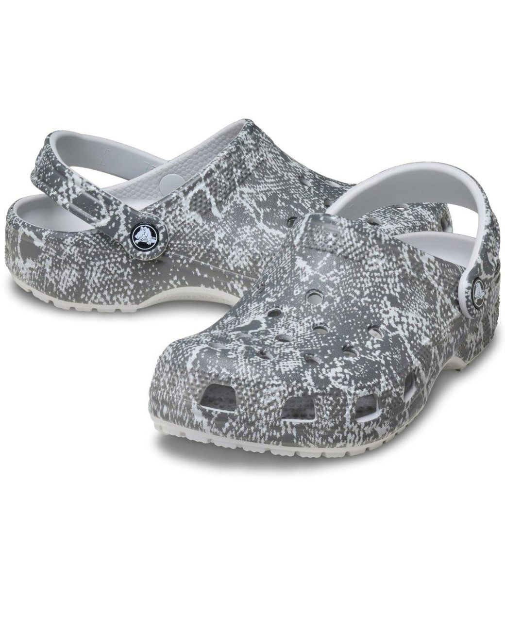 CROCSTM Gray Classic Pop Animal Clogs