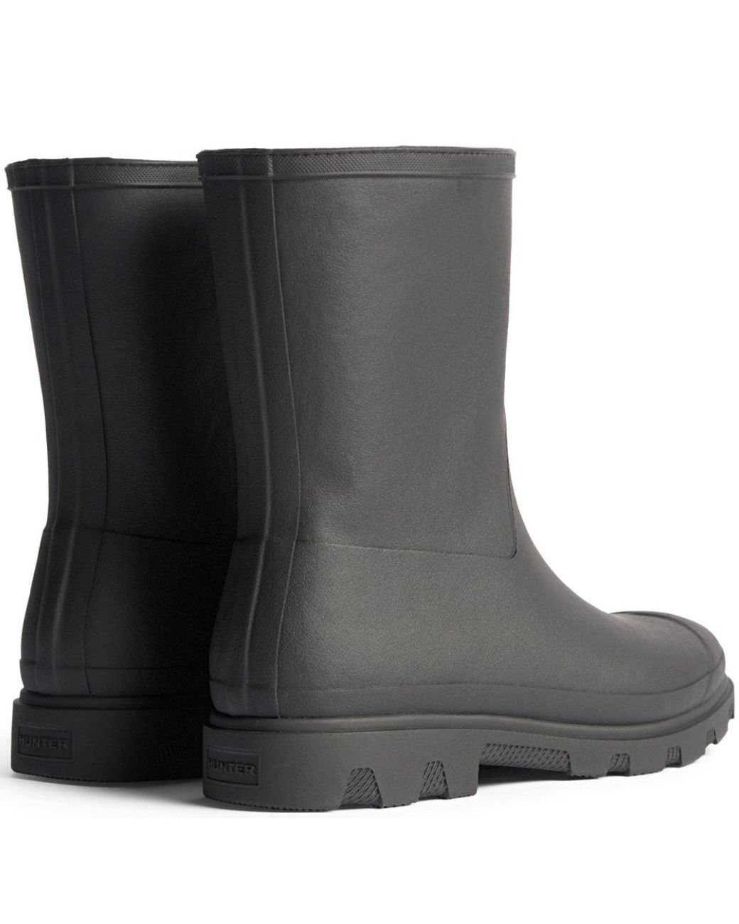 Hunter Black Downpour Short Insulated Wellingtons