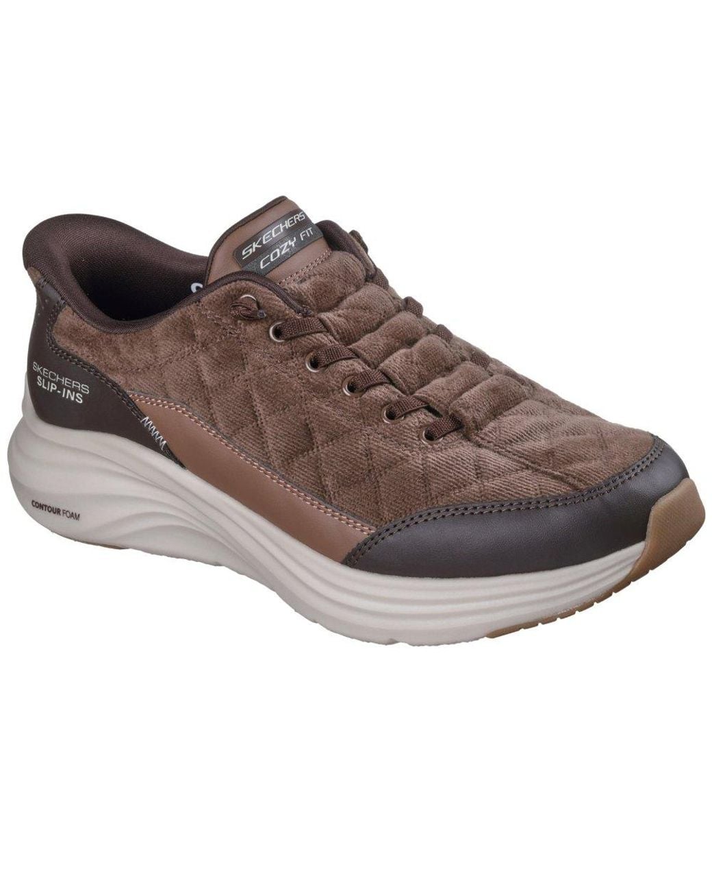 Skechers Brown Contour Foam Cordelux Trainers for men