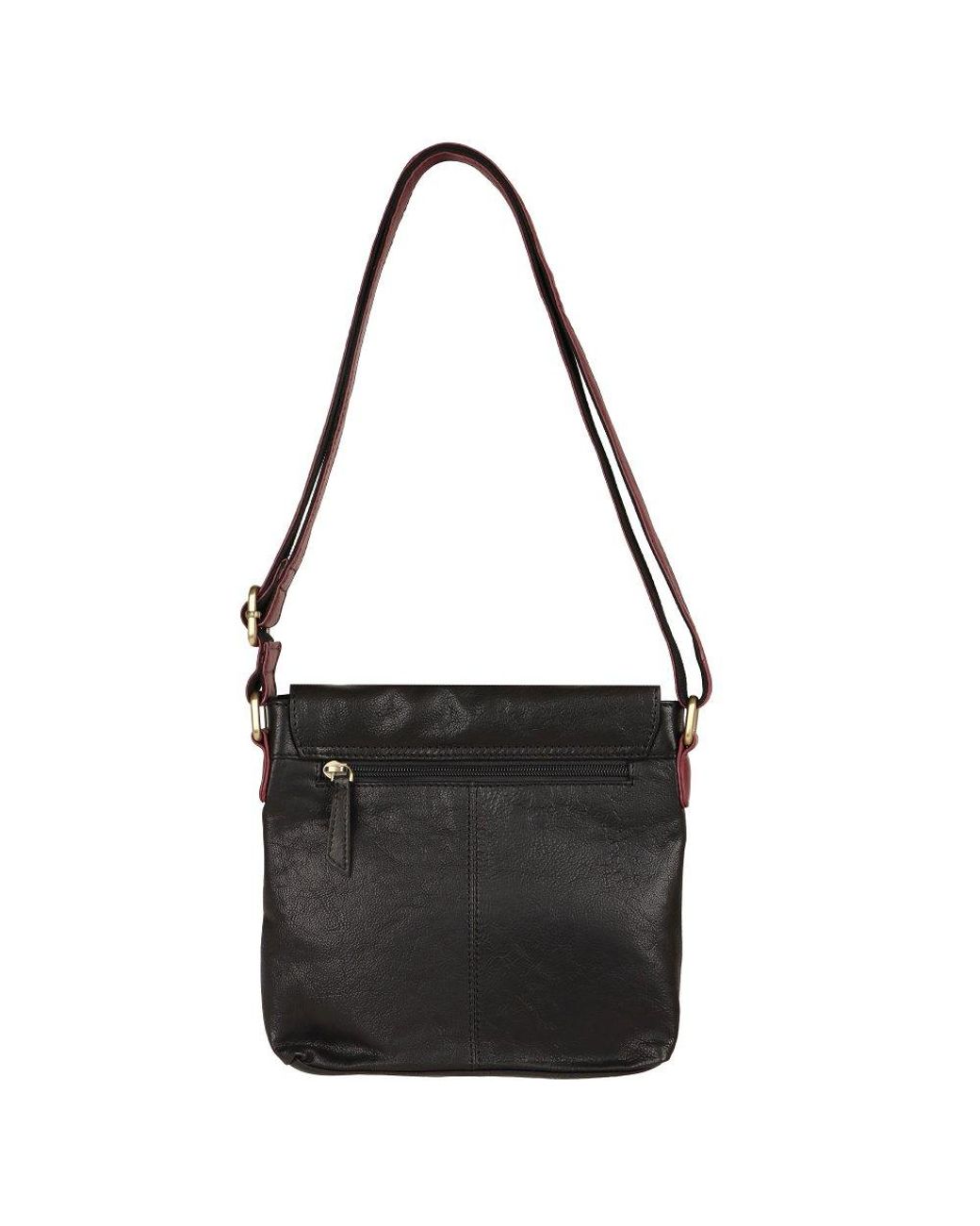 Lakeland Leather Black Hartsop Medium Messenger Bag