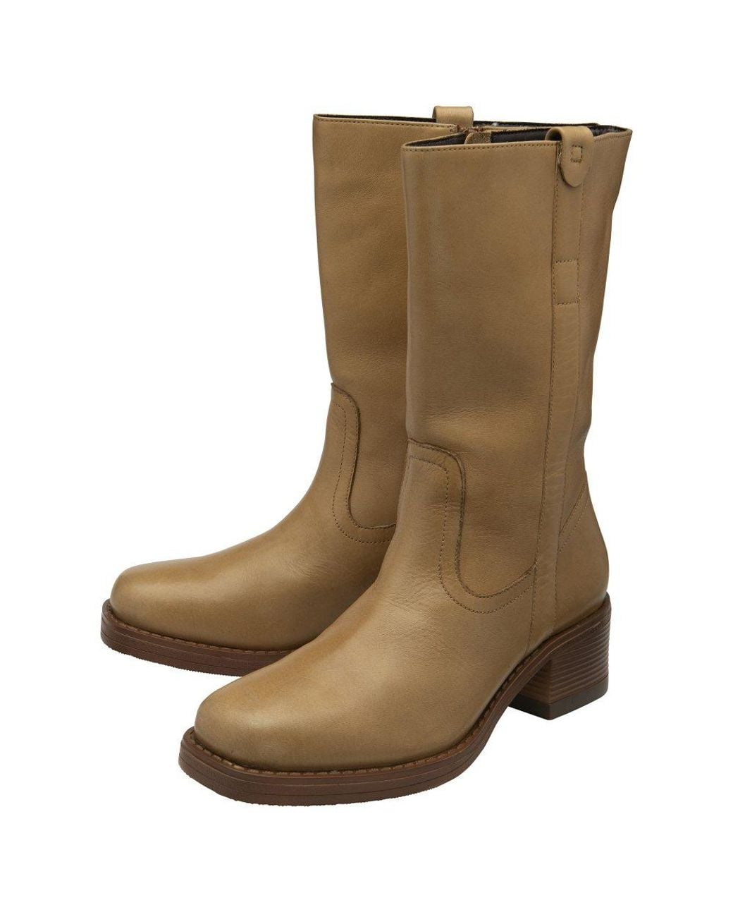 Ravel Brown Ancroft Calf Length Boots