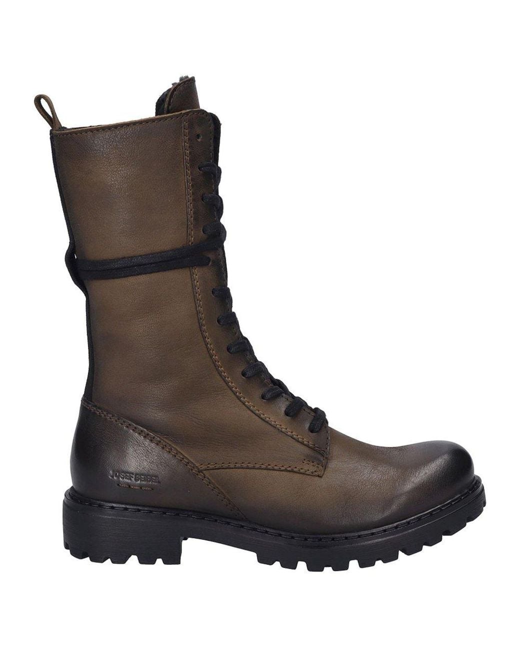 Josef Seibel Brown Melinda 29 Combat Calf Boots