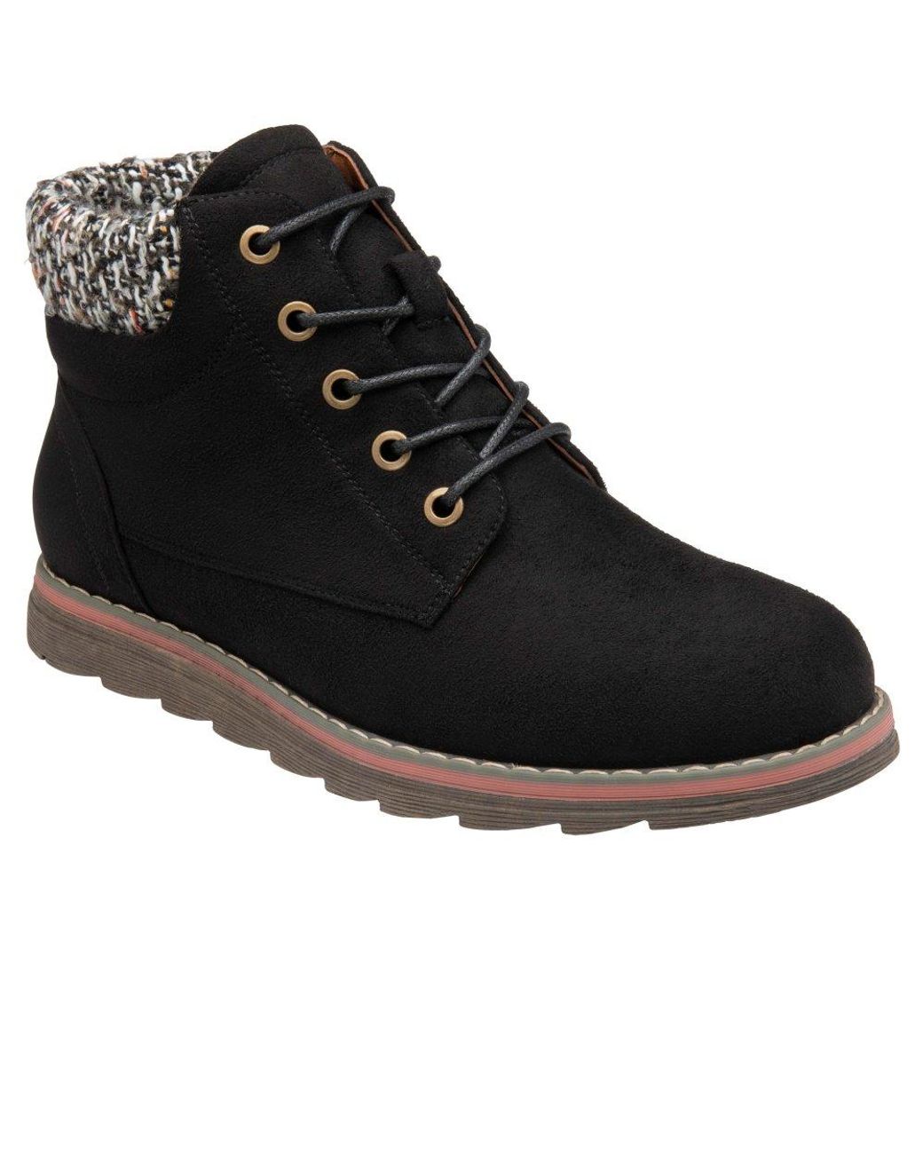 Lotus Black Cedar Ankle Boots