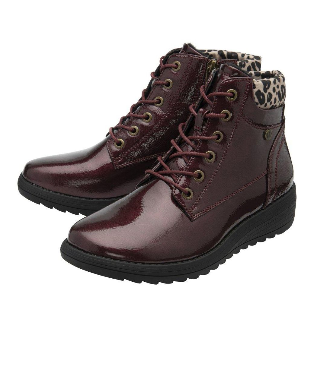 Lotus Brown Abelia Ankle Boots