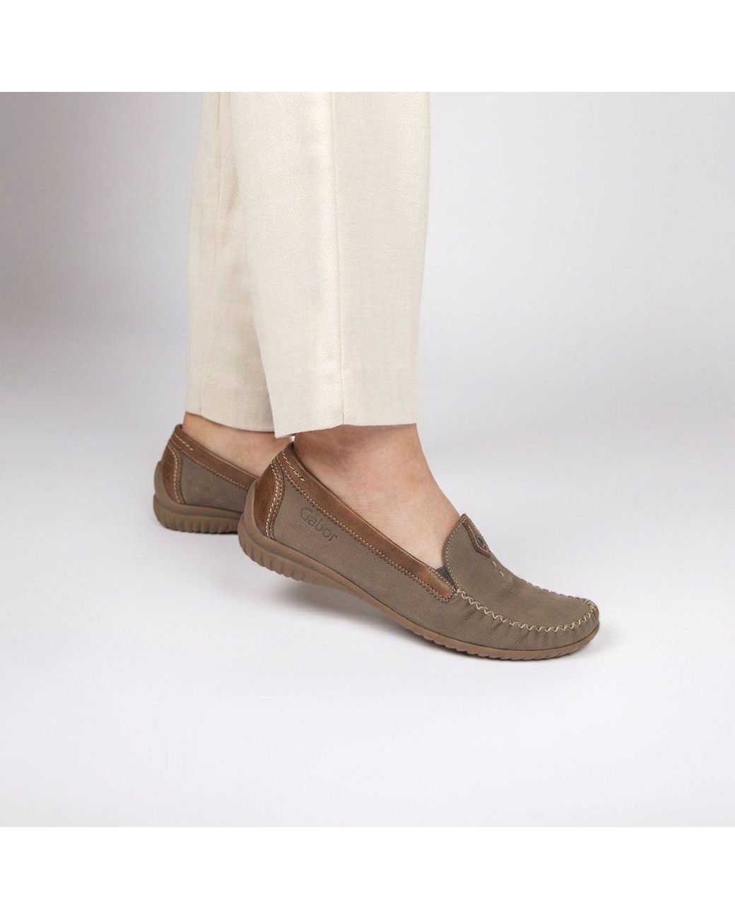 Gabor Brown California Sporty Moccasins