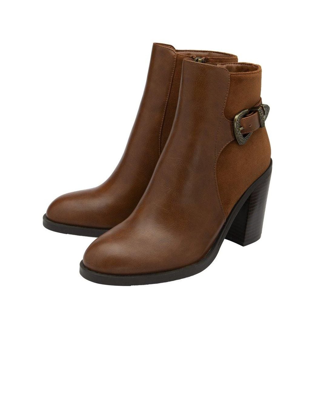 Lotus Brown Eva Ankle Boots