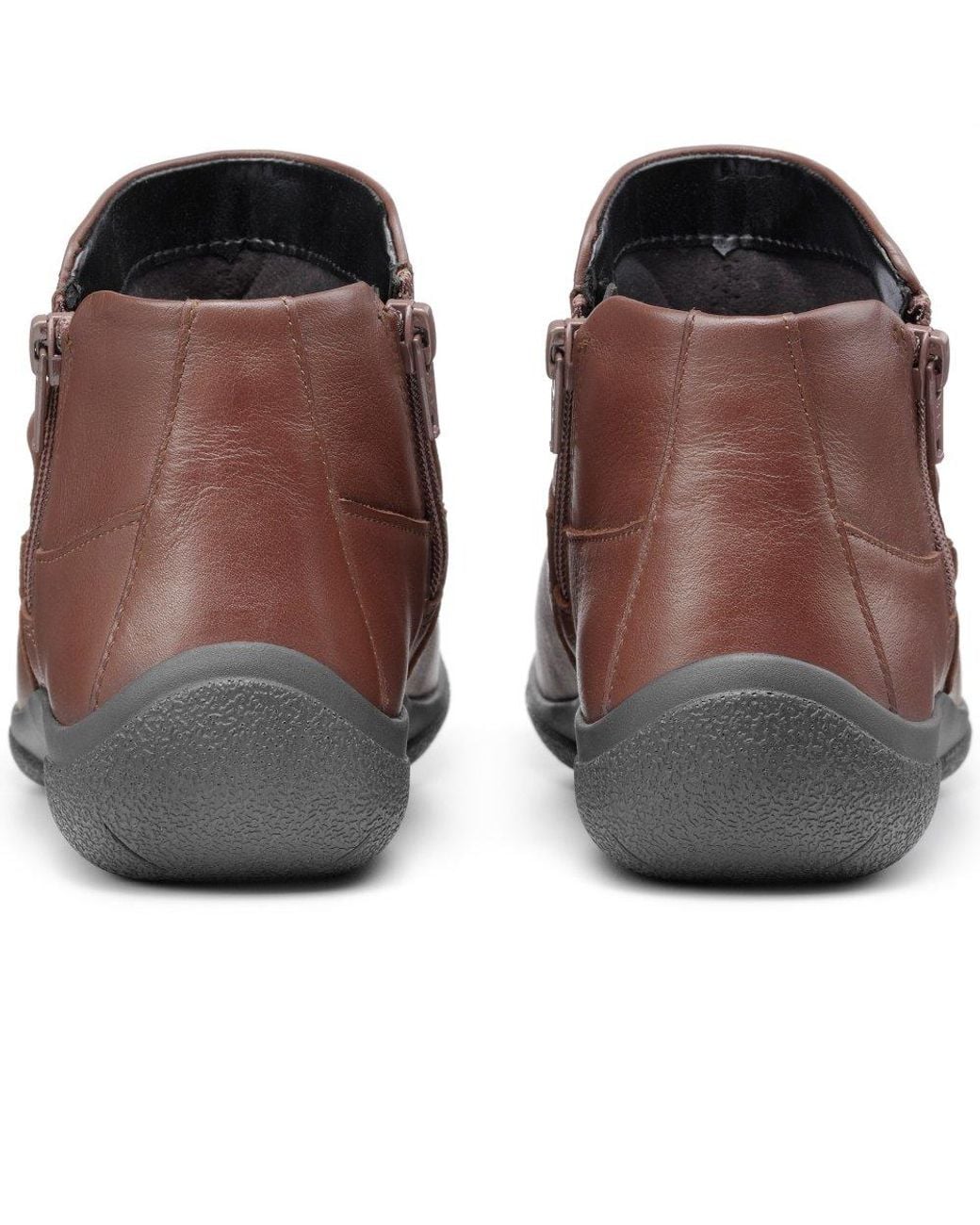 Hotter Brown Murmur Wide Fit Ankle Boots
