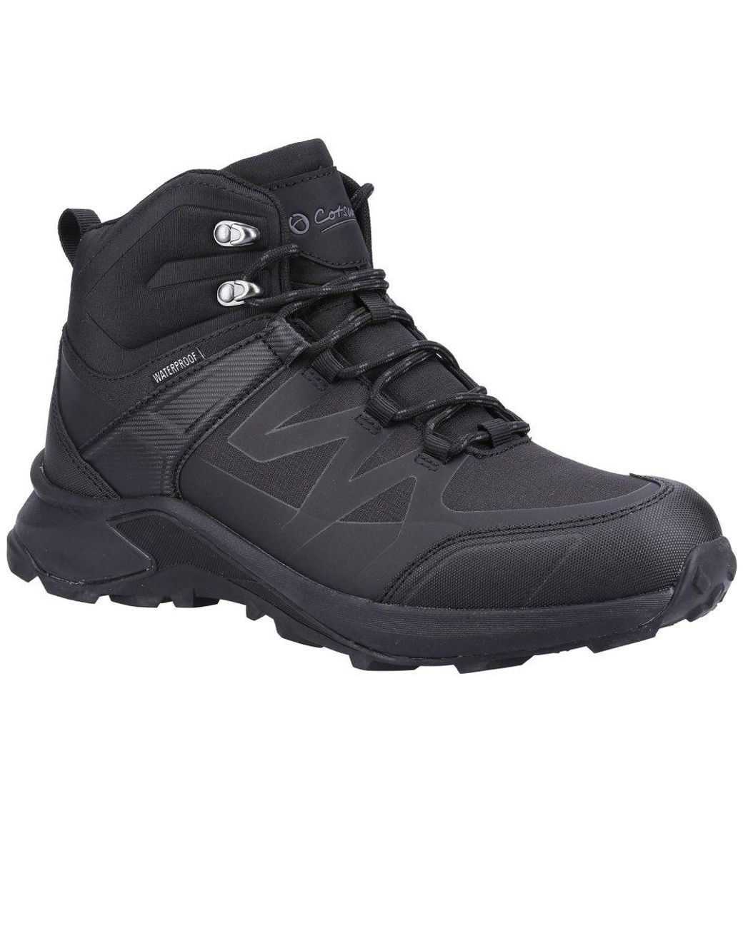 Cotswold Black Horton Walking Boots for men
