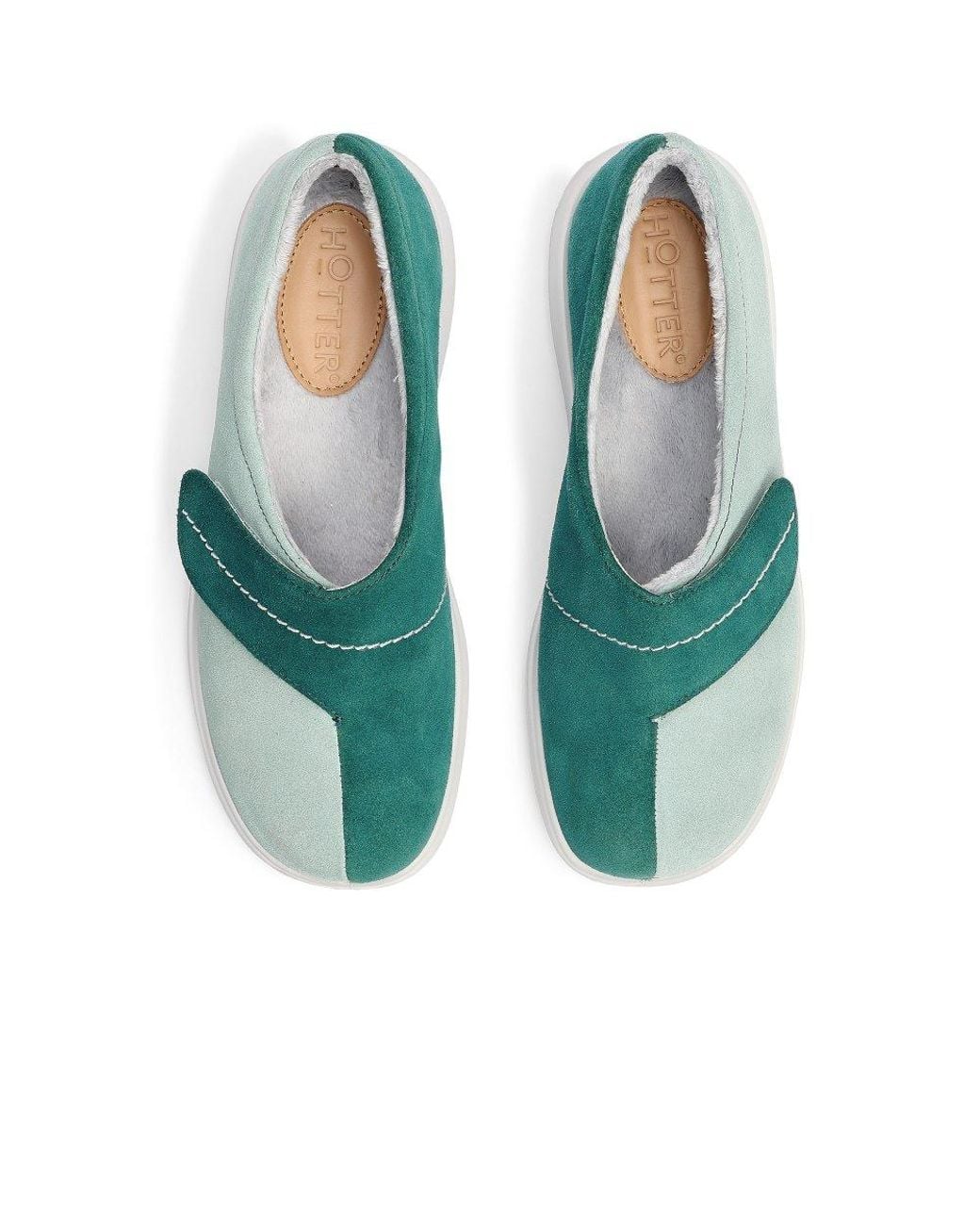 Hotter Blue Wrap Slippers