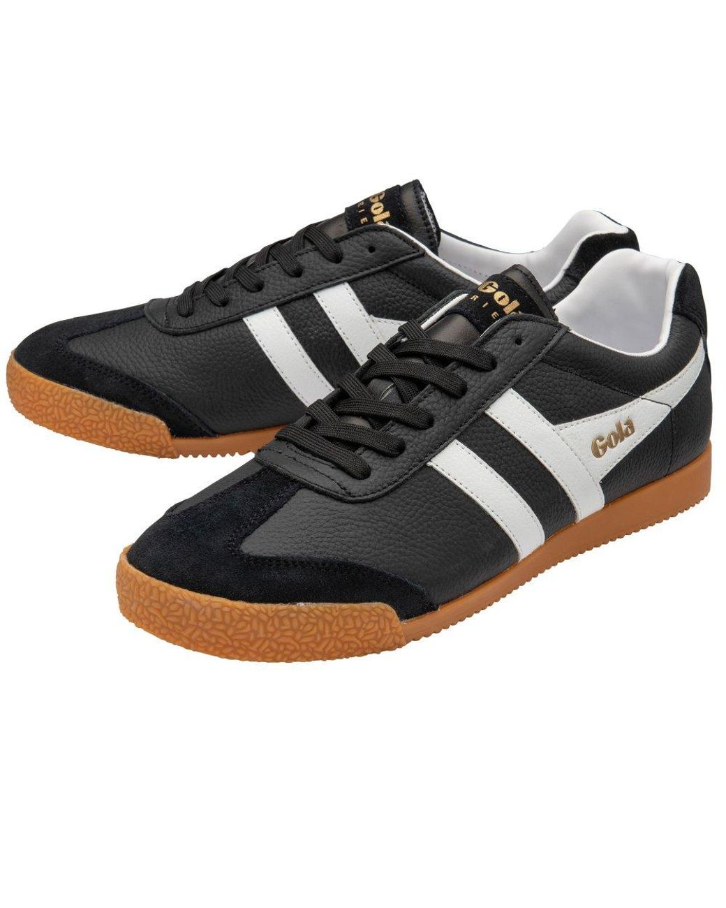 Gola Black Harrier Leather Trainers for men