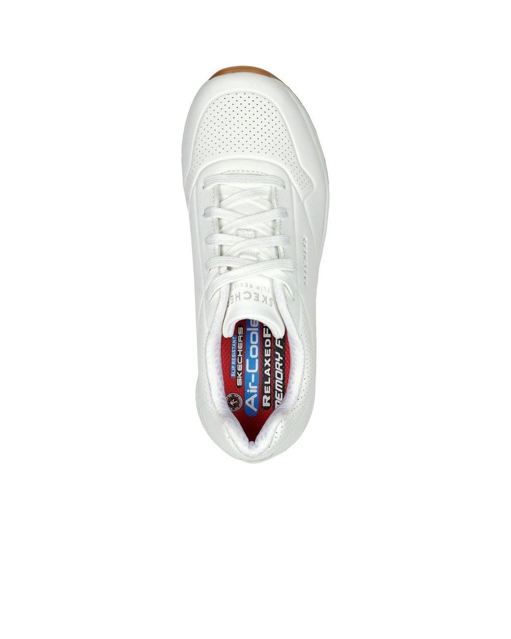 Skechers White Relaxed Fit: Uno Sr Safety Trainers