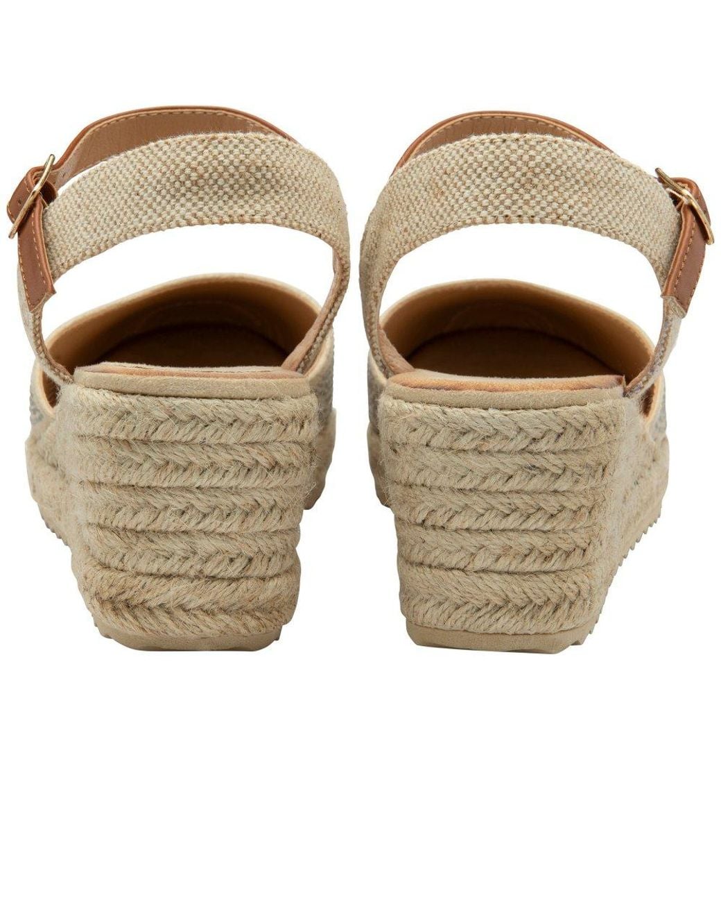 Lotus Metallic Bianka Espadrille Wedges